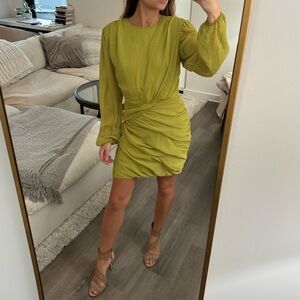 Emory Park Lime Green Long Sleeve Dress